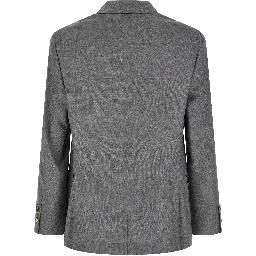 Gray Virgin Wool Blazer