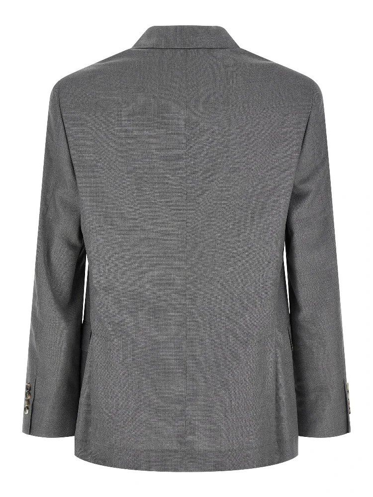 Gray Virgin Wool Blazer alternative