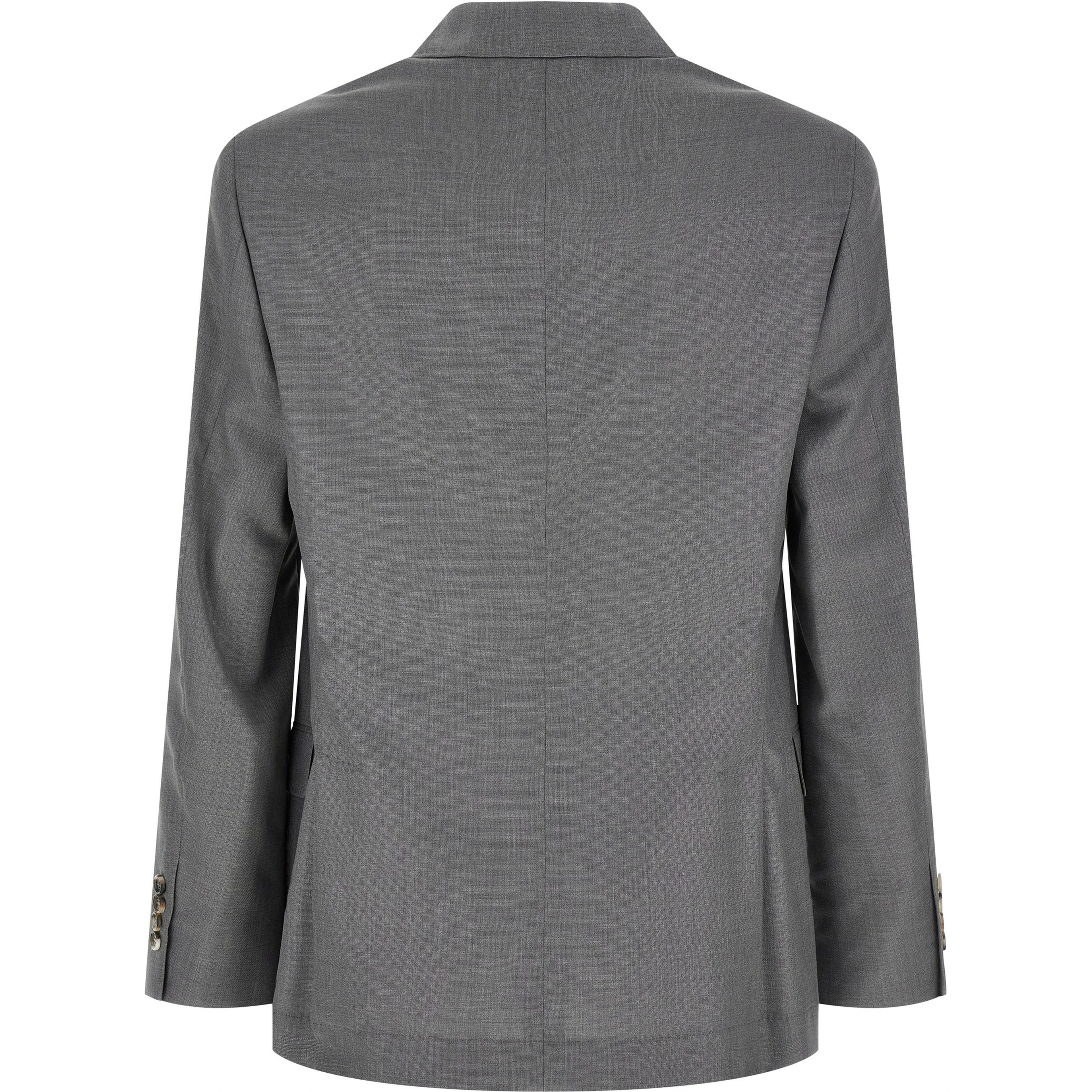 Gray Virgin Wool Blazer