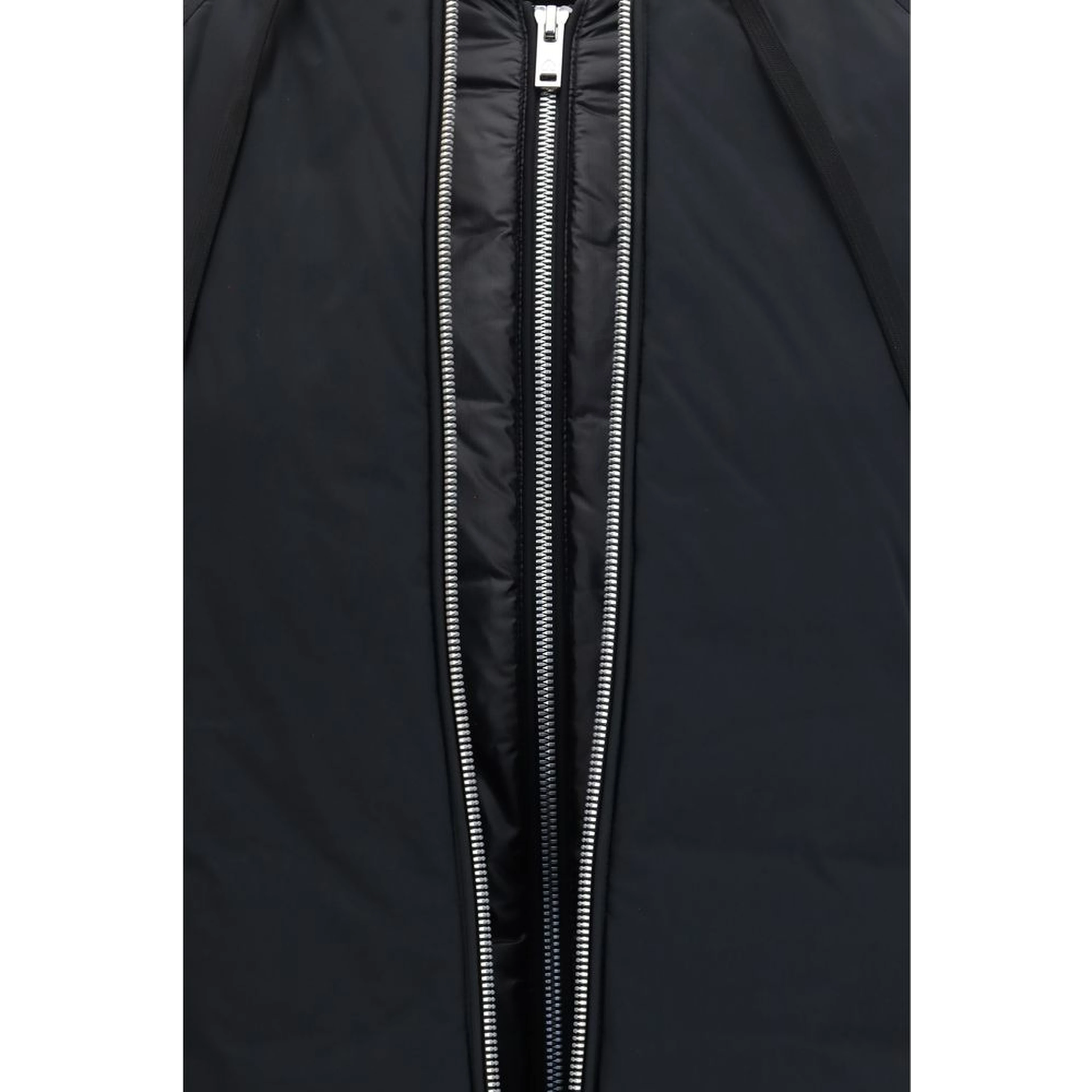 Black Nylon Bomber