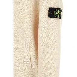 White Virgin Wool Cardigan