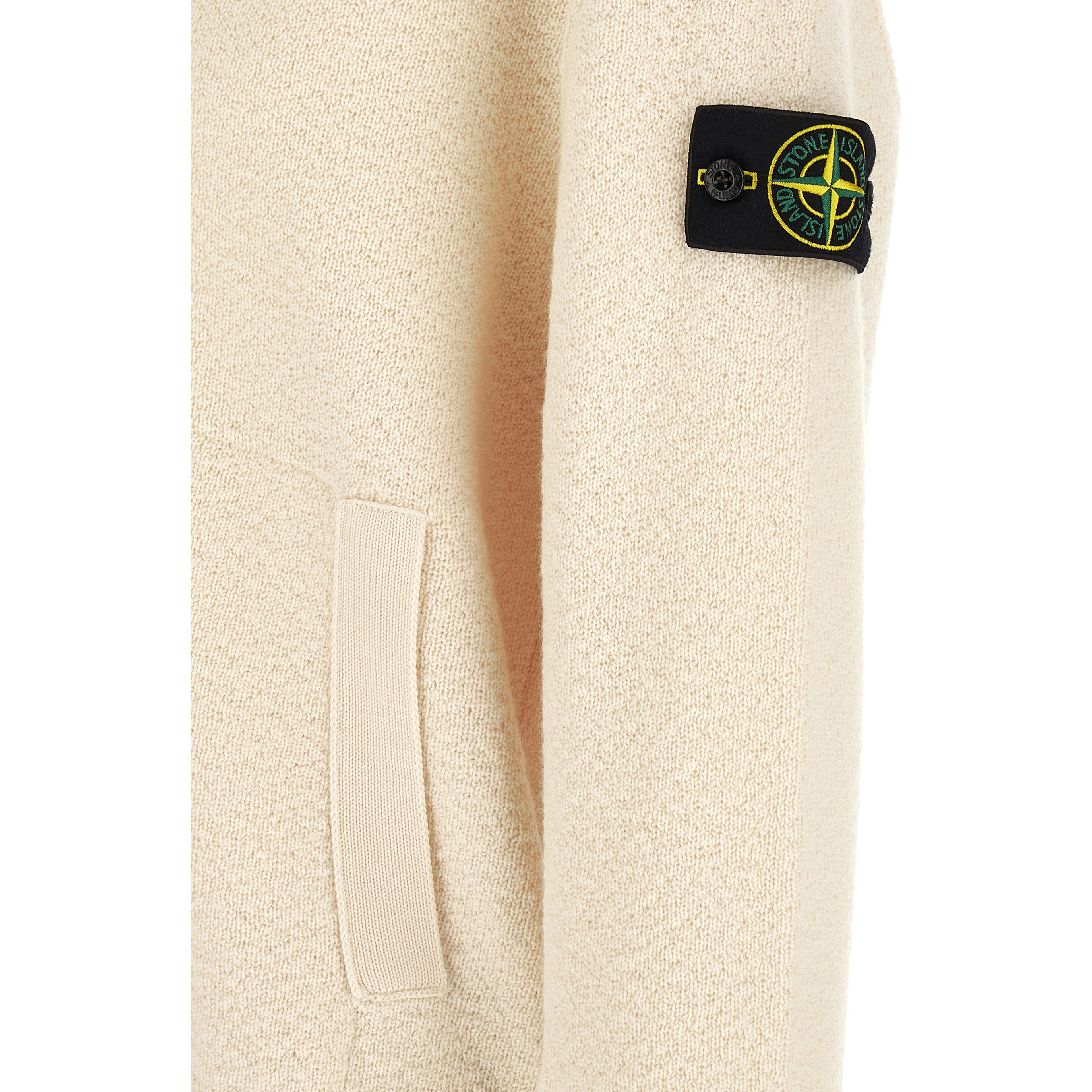 White Virgin Wool Cardigan