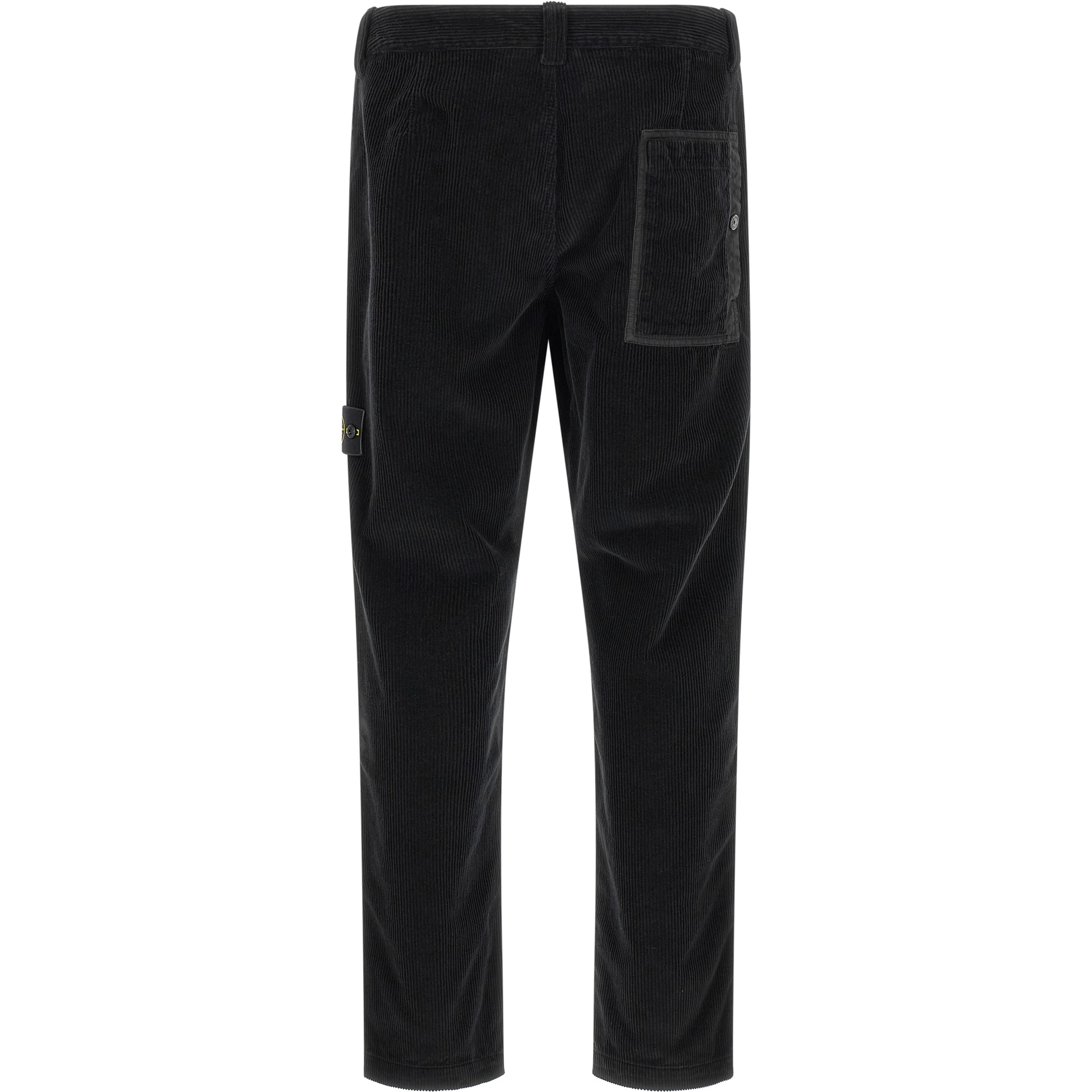 Black Cotton Casual Pants