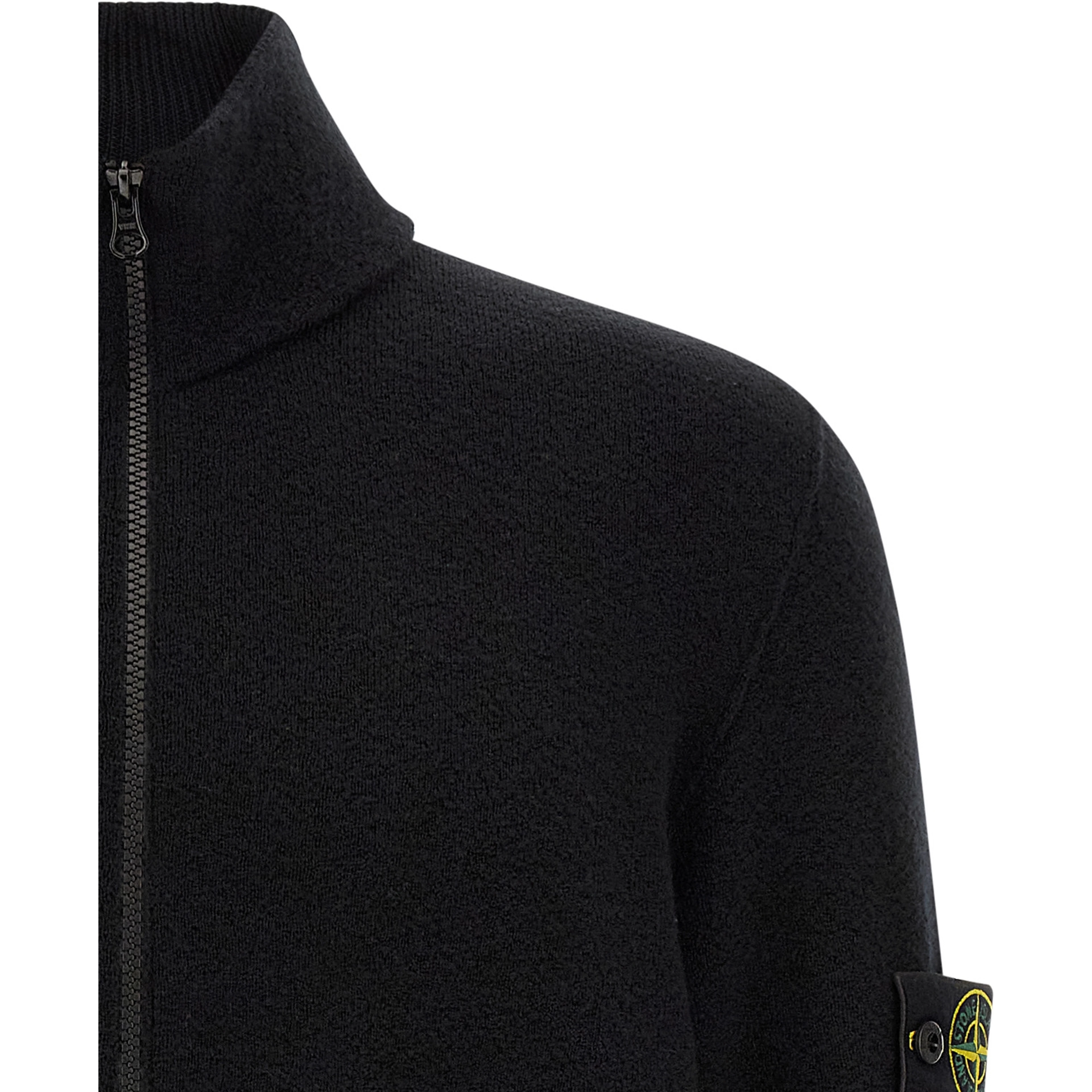 Black Virgin Wool Cardigan