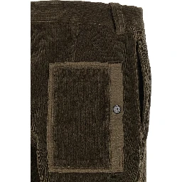 Gray Cotton Casual Pants