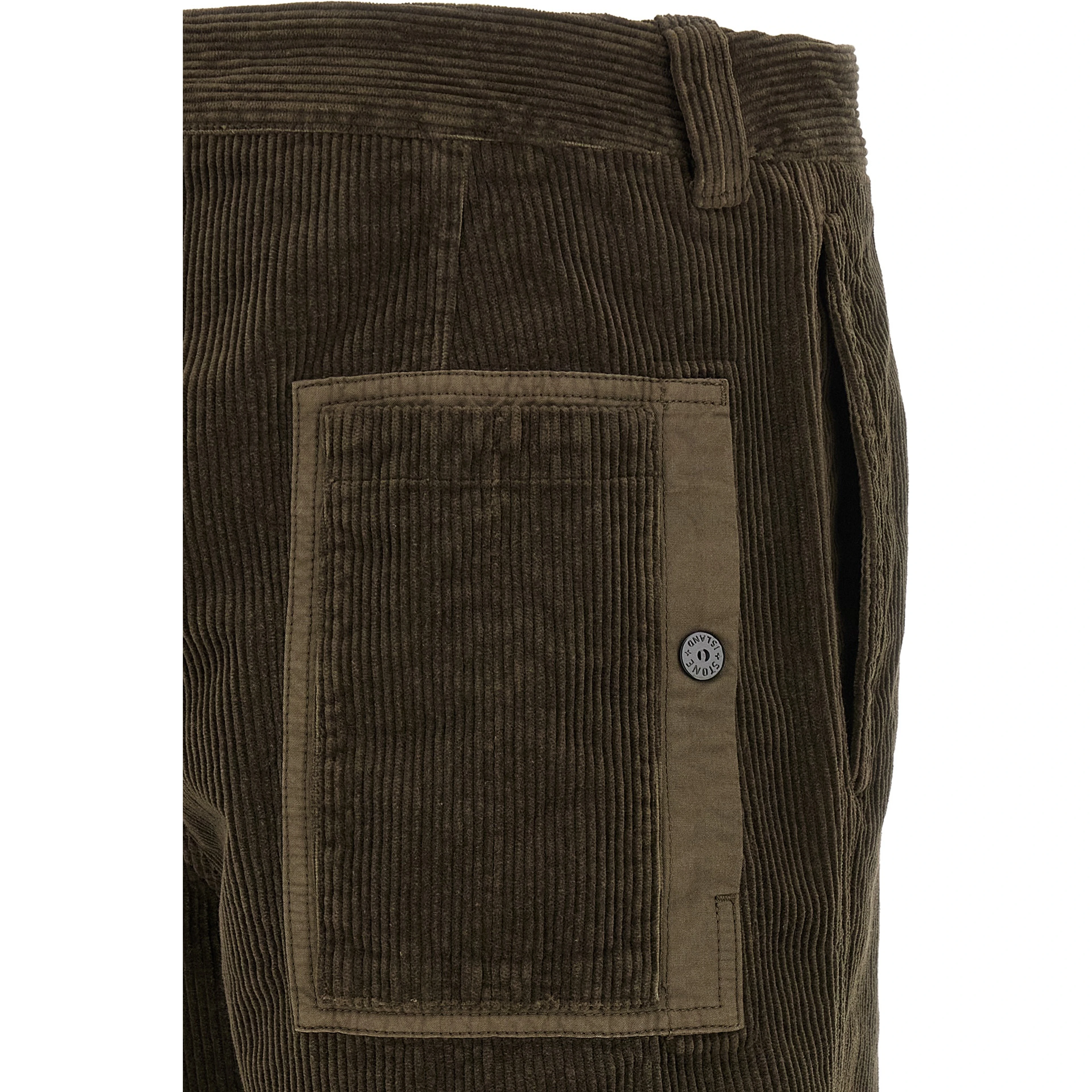 Gray Cotton Casual Pants