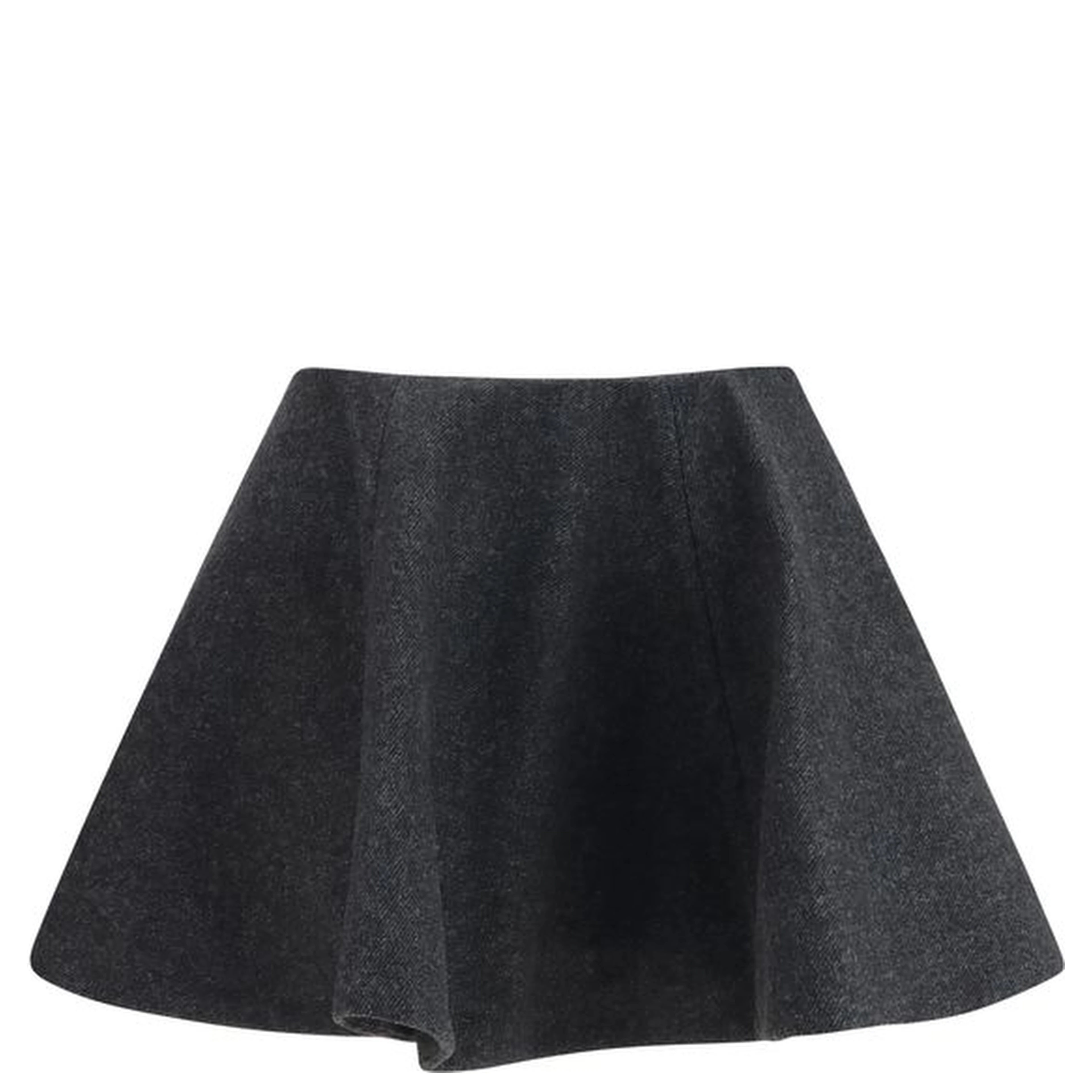 Gray Wool Oves Aries Midi Skirt