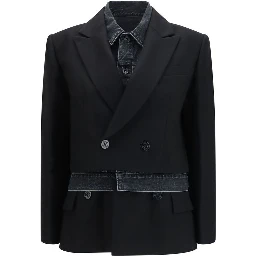 Black Wool Oves Aries Denim Jacket