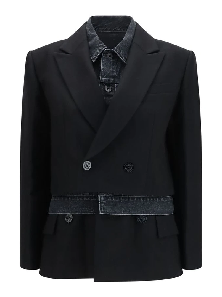 Black Wool Oves Aries Denim Jacket