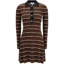 Brown Wool Oves Aries Casual Dress