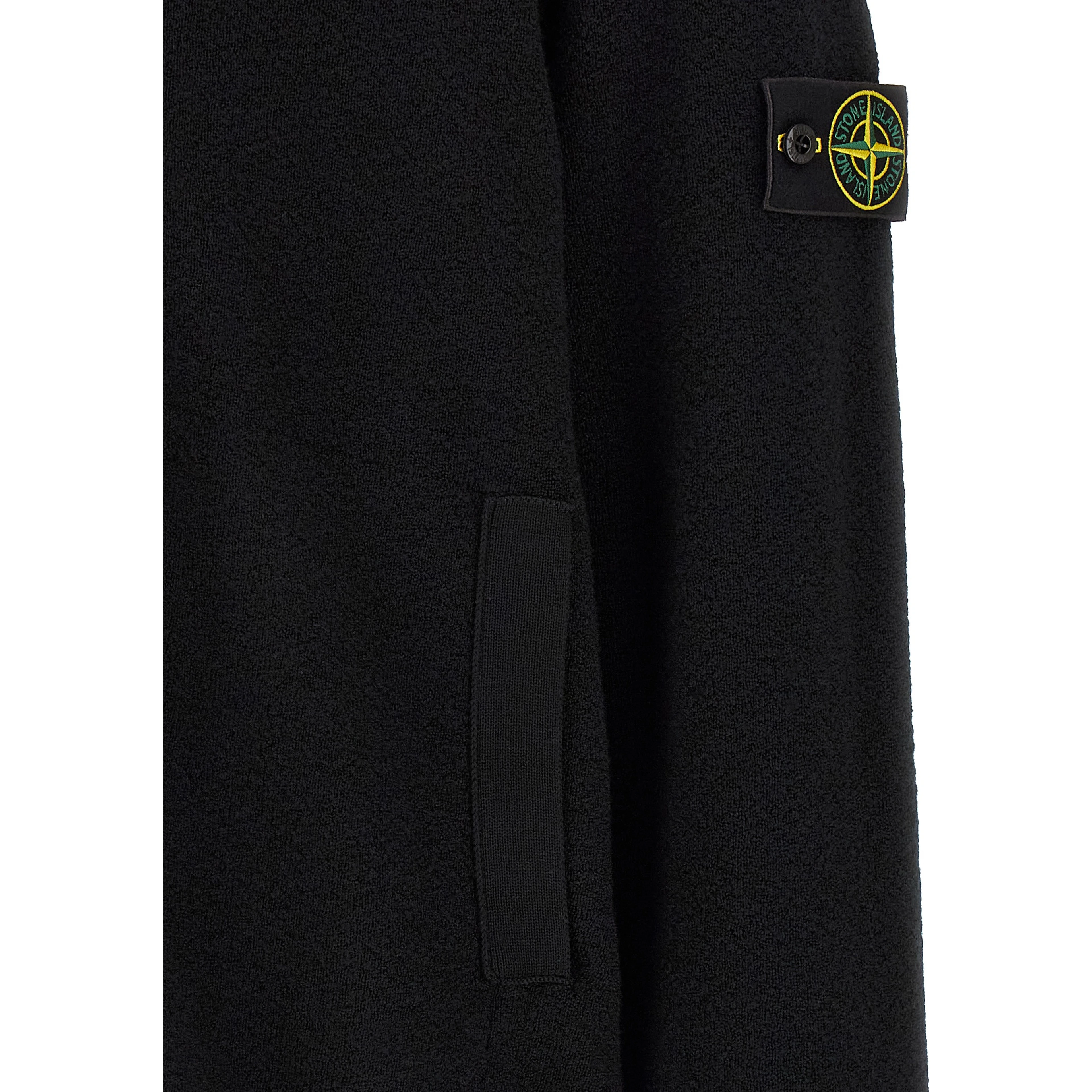 Black Virgin Wool Cardigan