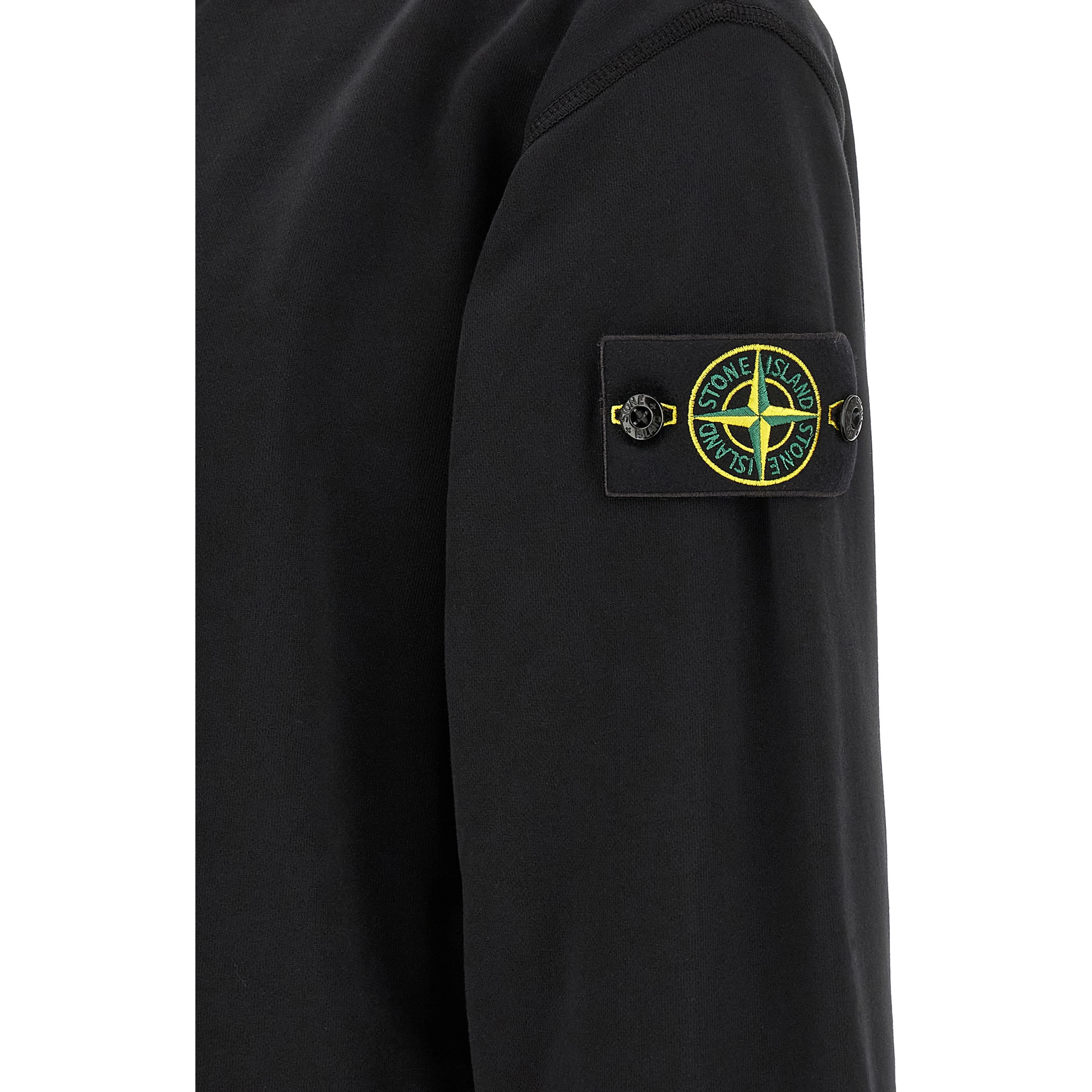Black Cotton Sweatshirt