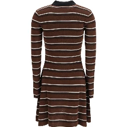 Brown Wool Oves Aries Casual Dress
