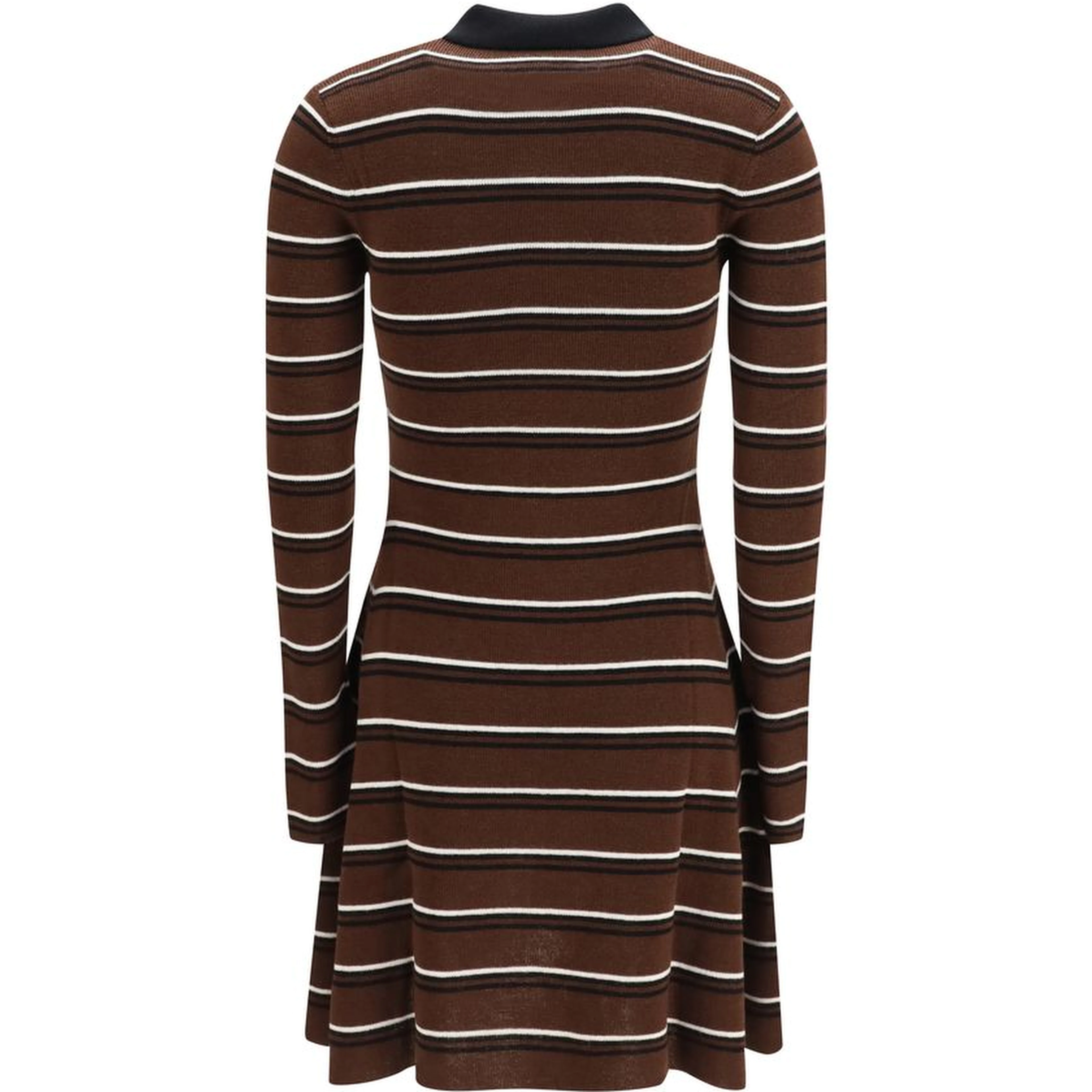 Brown Wool Oves Aries Casual Dress