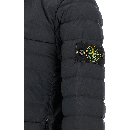 Blue Polyamide Full-Length Jacket