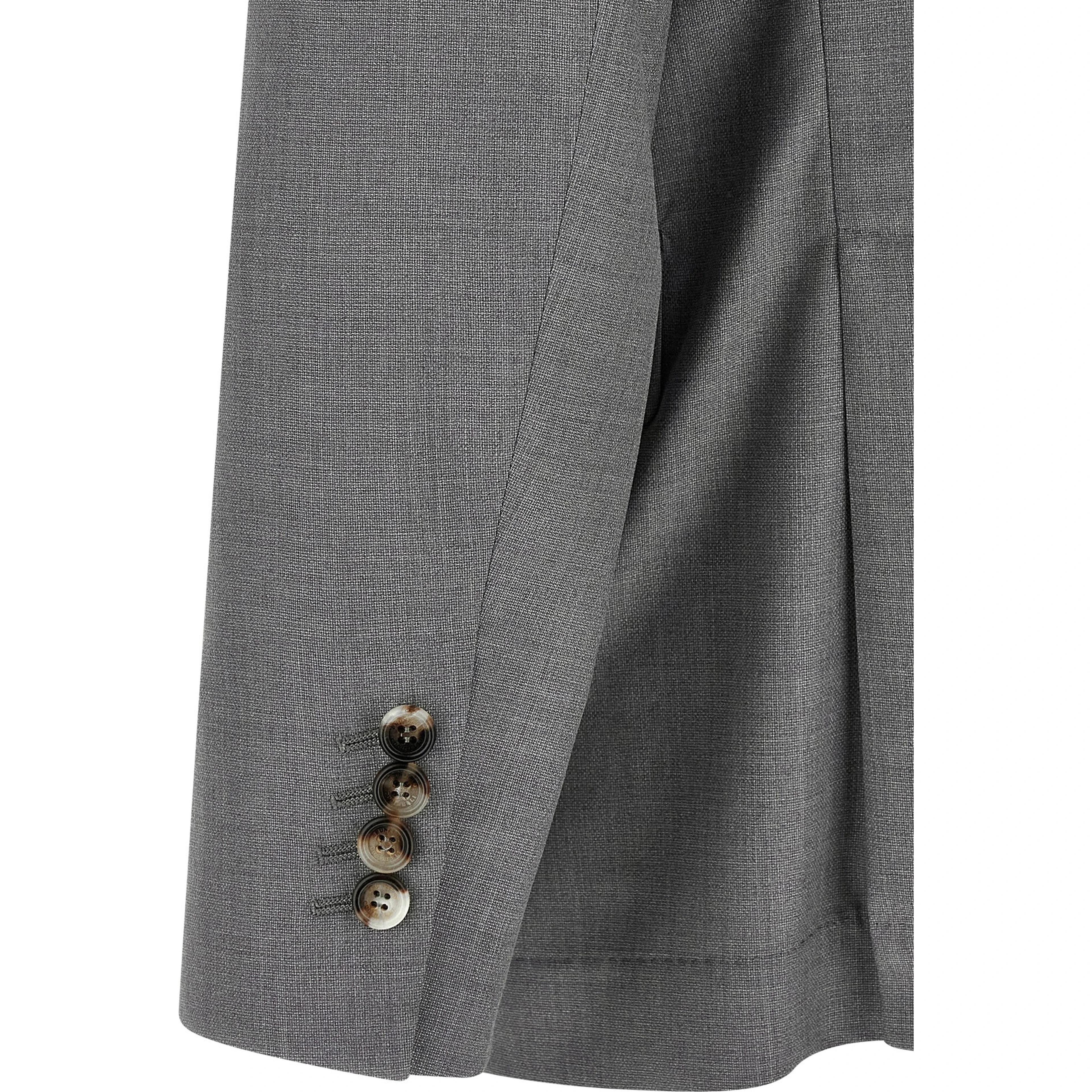 Gray Virgin Wool Blazer