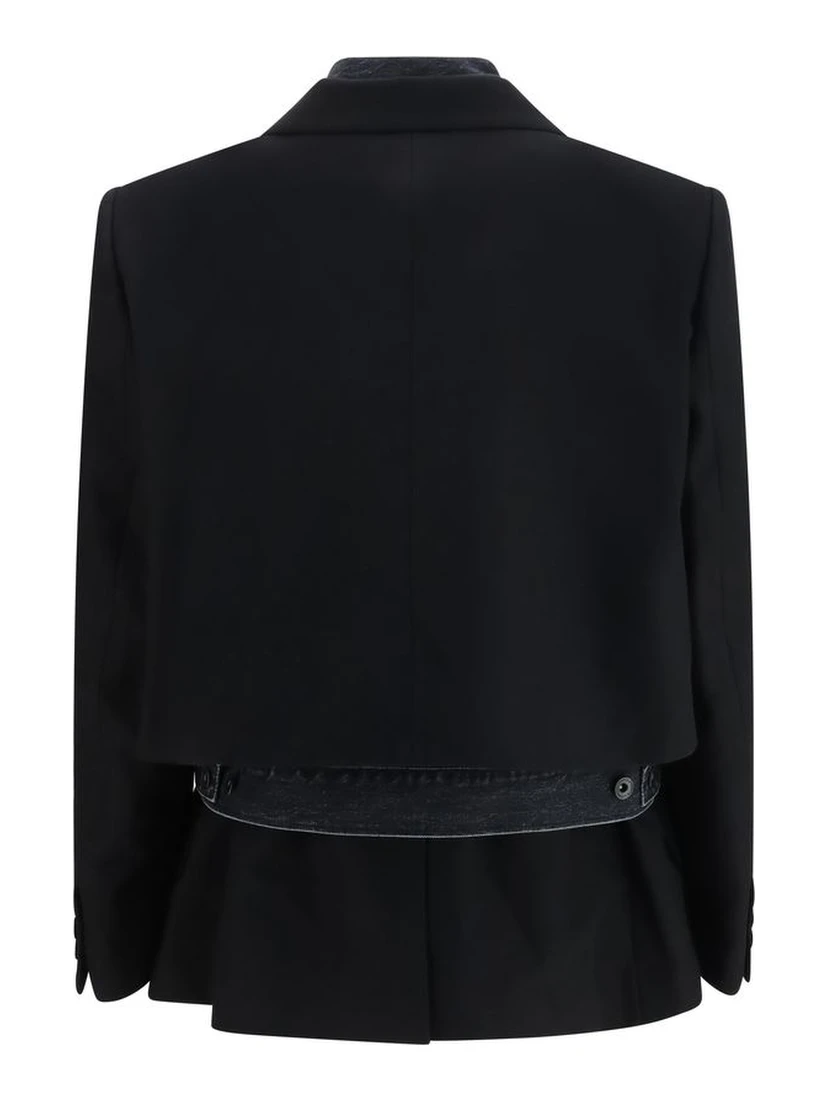 Black Wool Oves Aries Denim Jacket