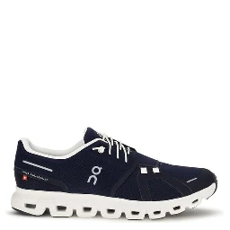 Black Recycled Polyester Athletic Sneakers