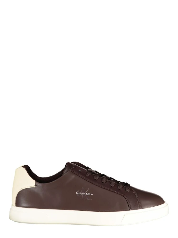 Brown Polyurethane Men's Sneaker