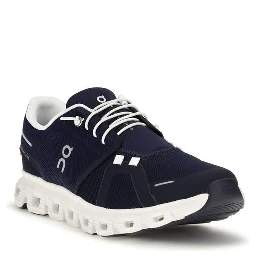 Black Recycled Polyester Athletic Sneakers