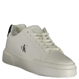 White Polyurethane Women's Sneaker