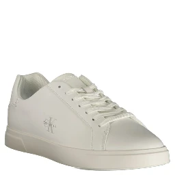 White Polyurethane Women's Sneaker