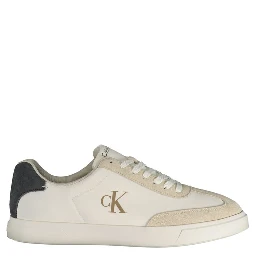 White Polyester Men's Sneaker