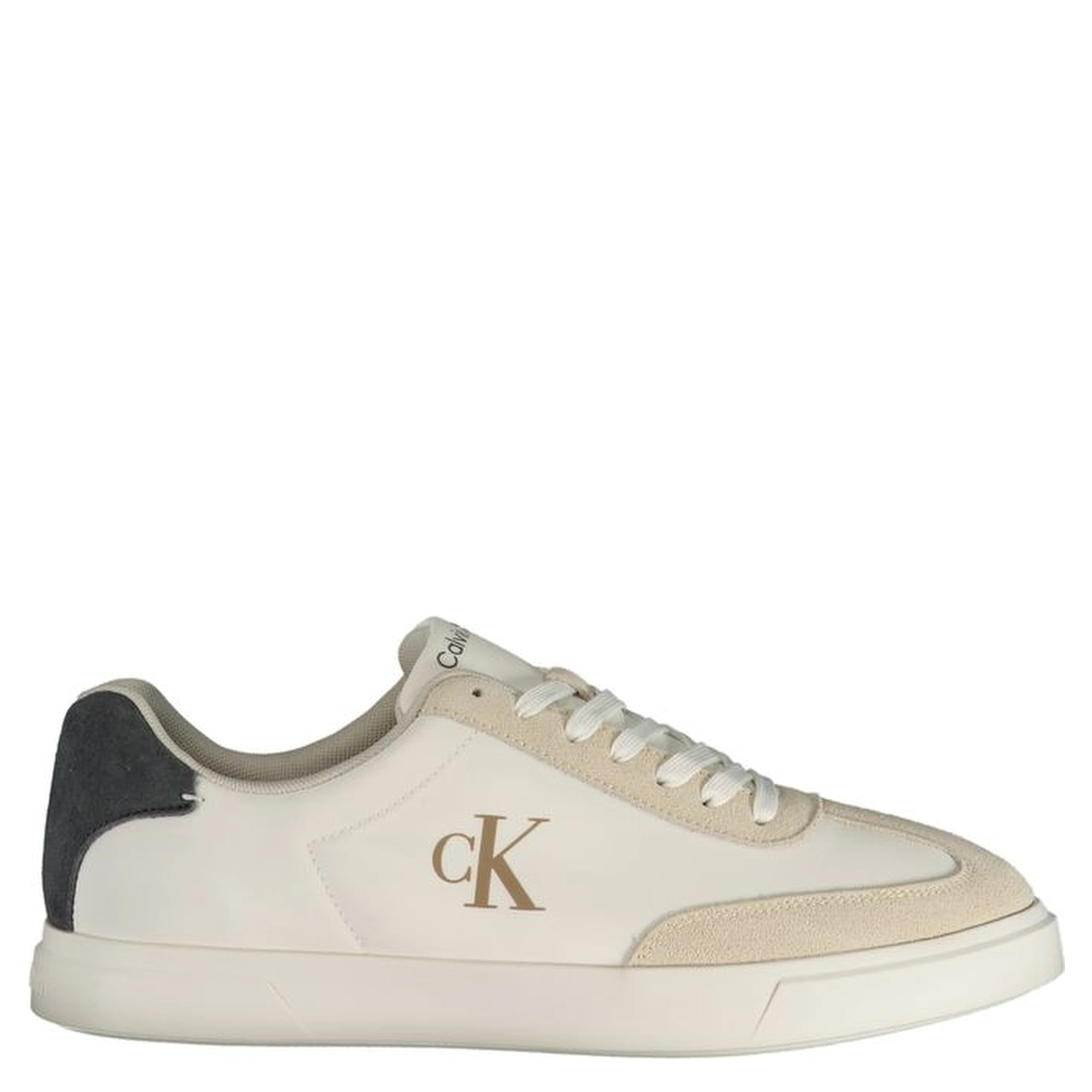 White Polyester Men's Sneaker