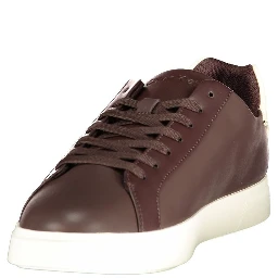 Brown Polyurethane Men's Sneaker