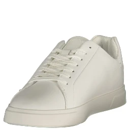 White Polyurethane Women's Sneaker