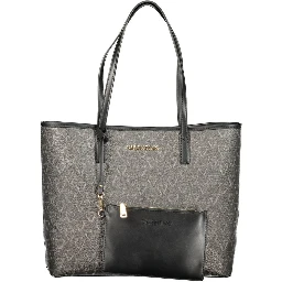 Black Polyurethane Women's Bag