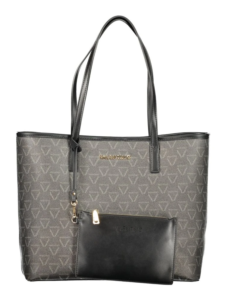 Black Polyurethane Women's Bag