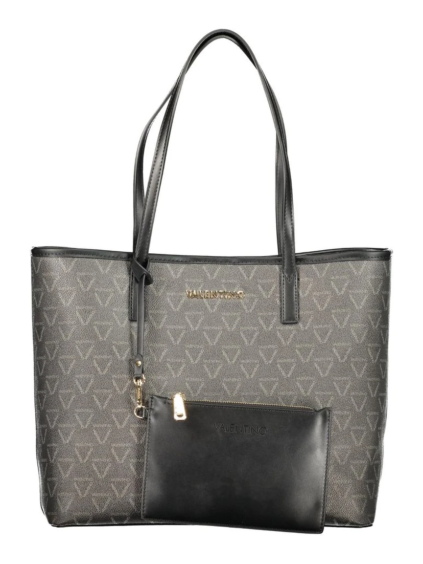 Black Polyurethane Women's Bag