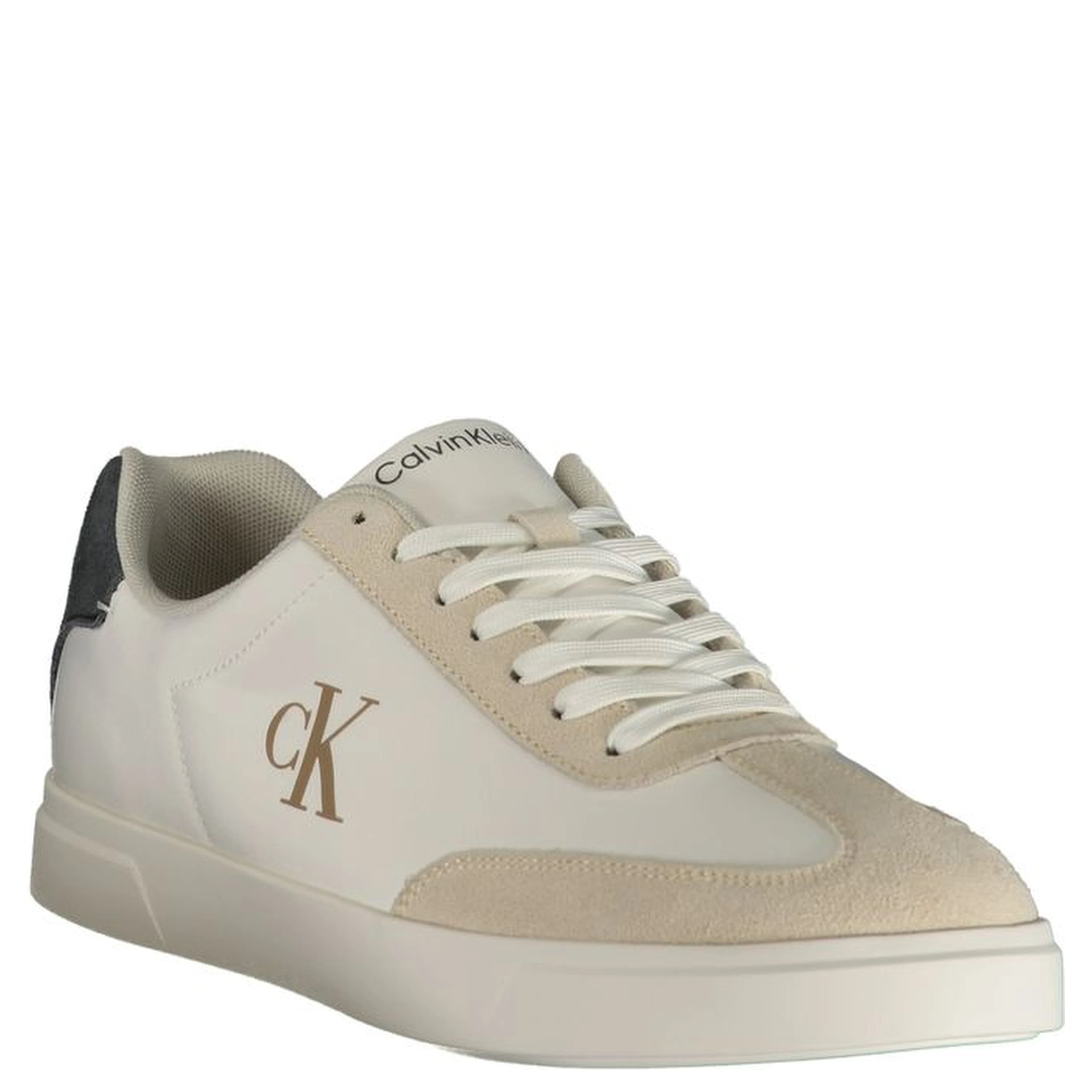 White Polyester Men's Sneaker