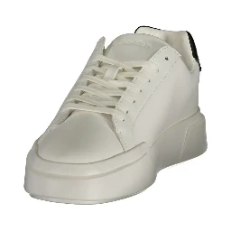 White Polyurethane Women's Sneaker
