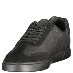 Black Polyester Men's Sneaker