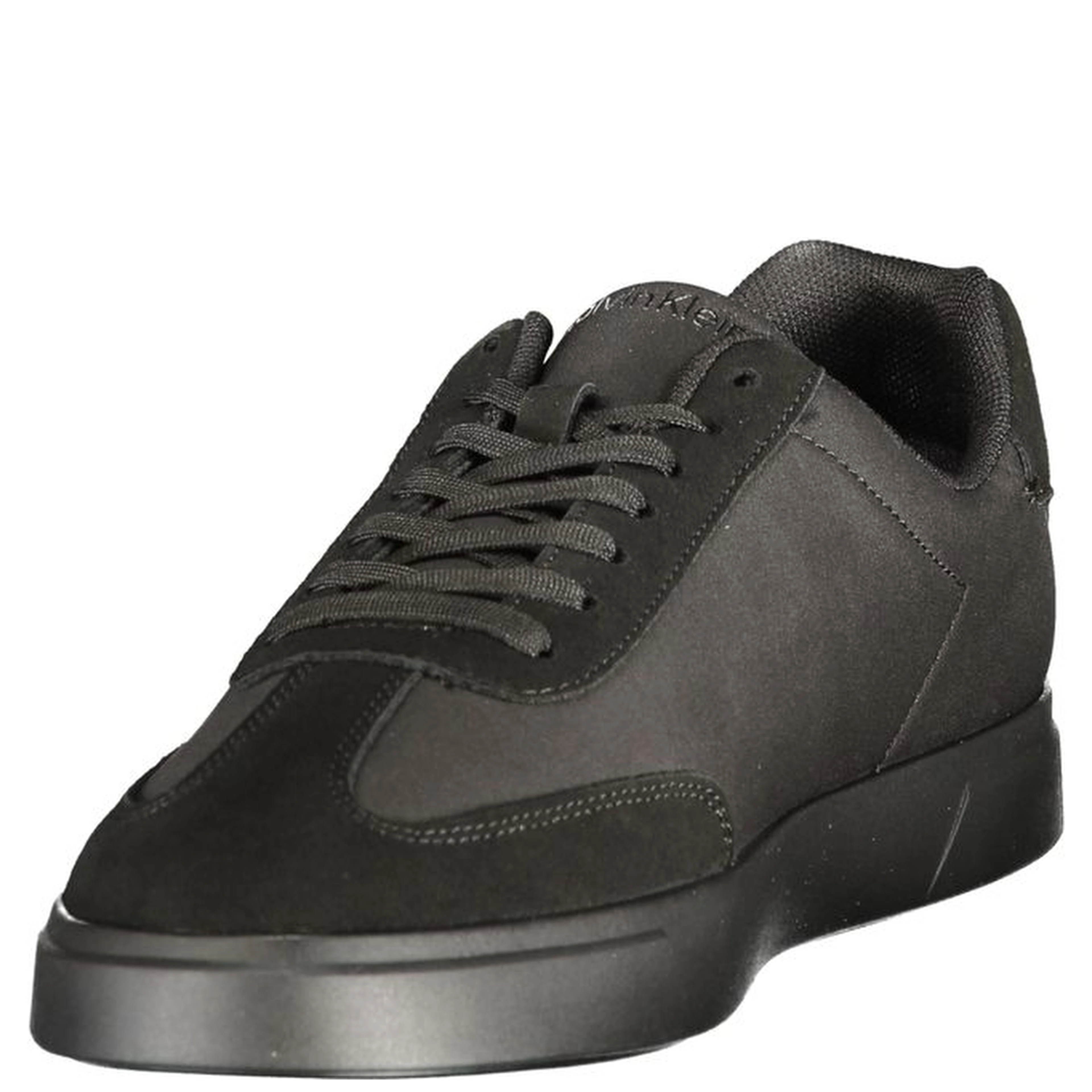 Black Polyester Men's Sneaker