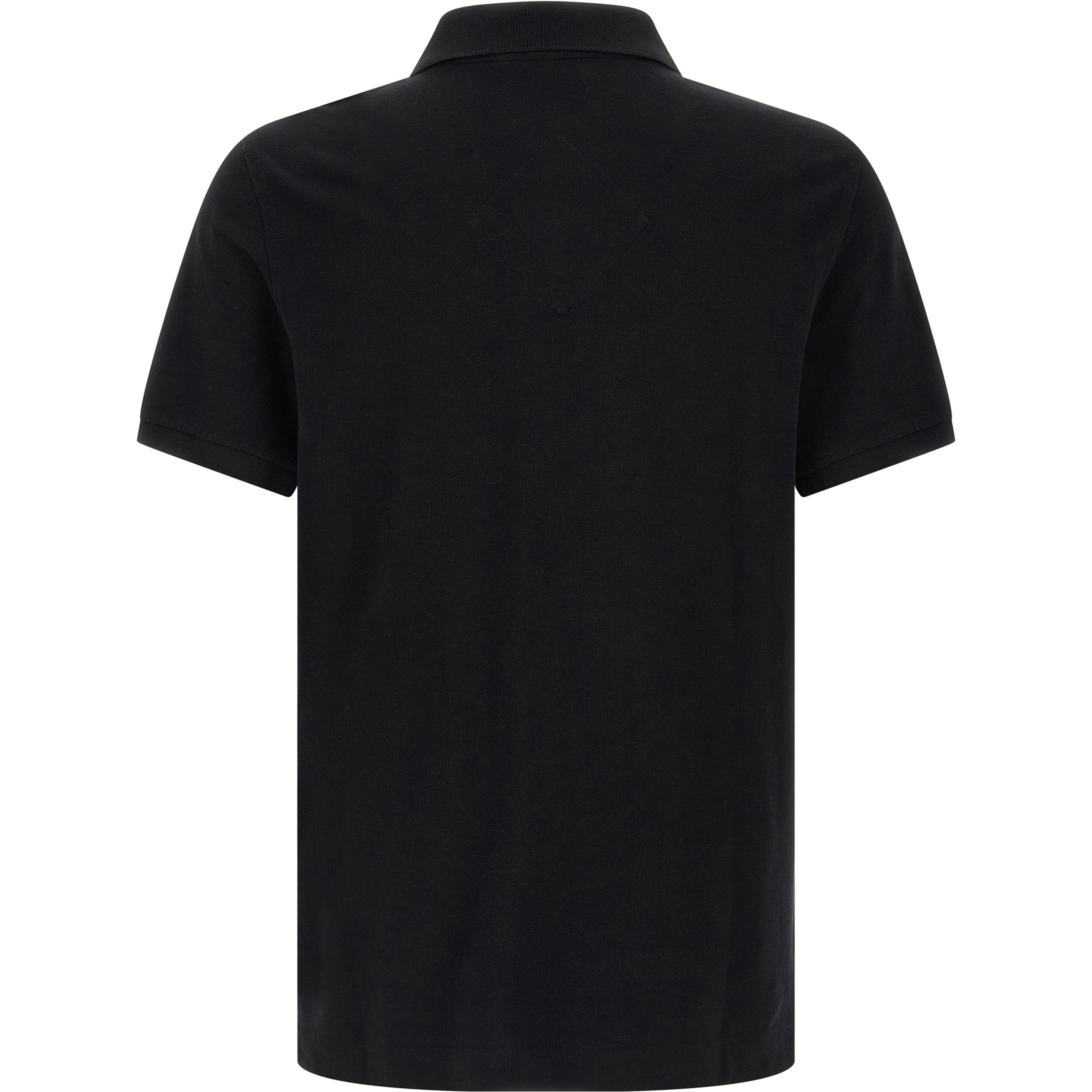 Black Cotton Polo Shirt