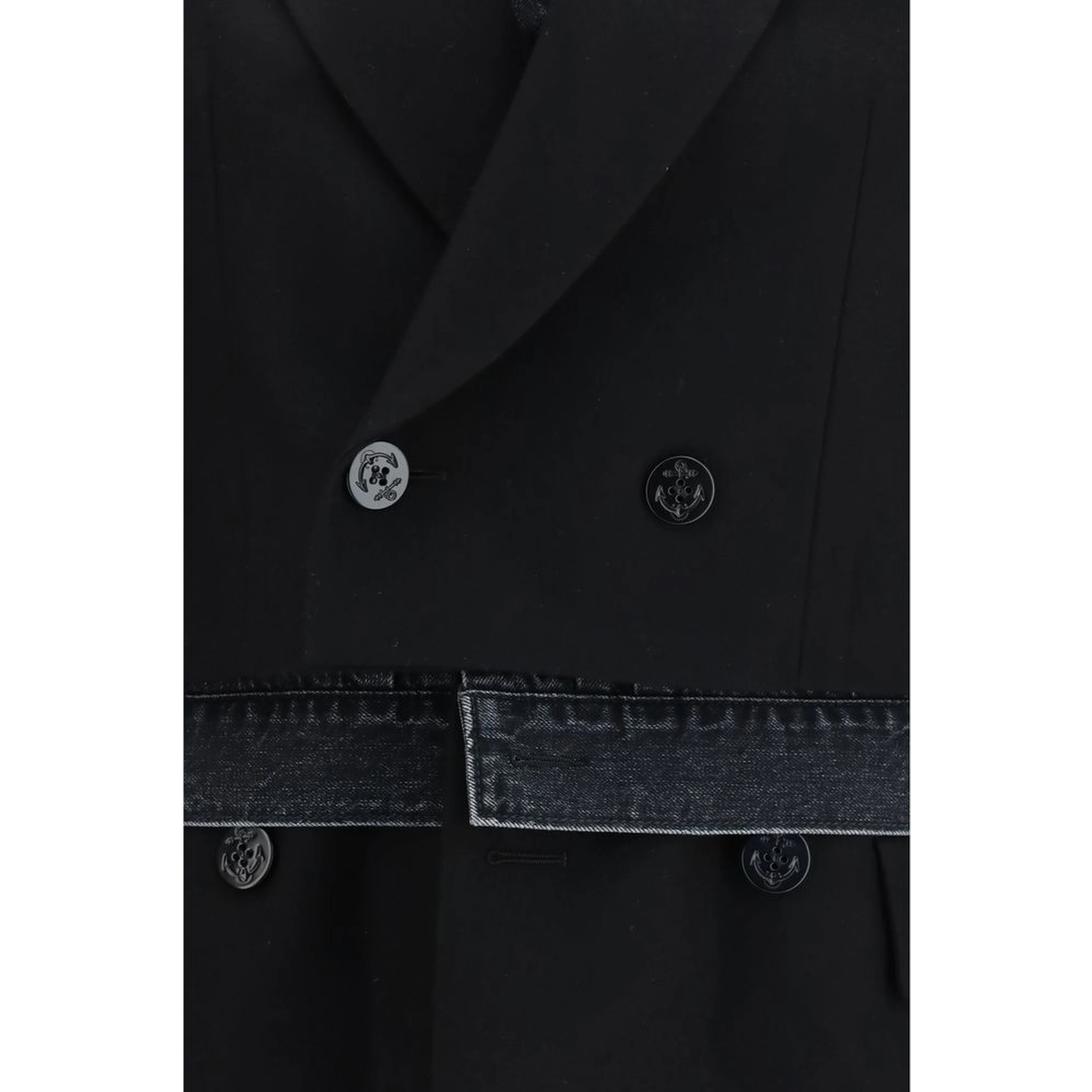 Black Wool Oves Aries Denim Jacket
