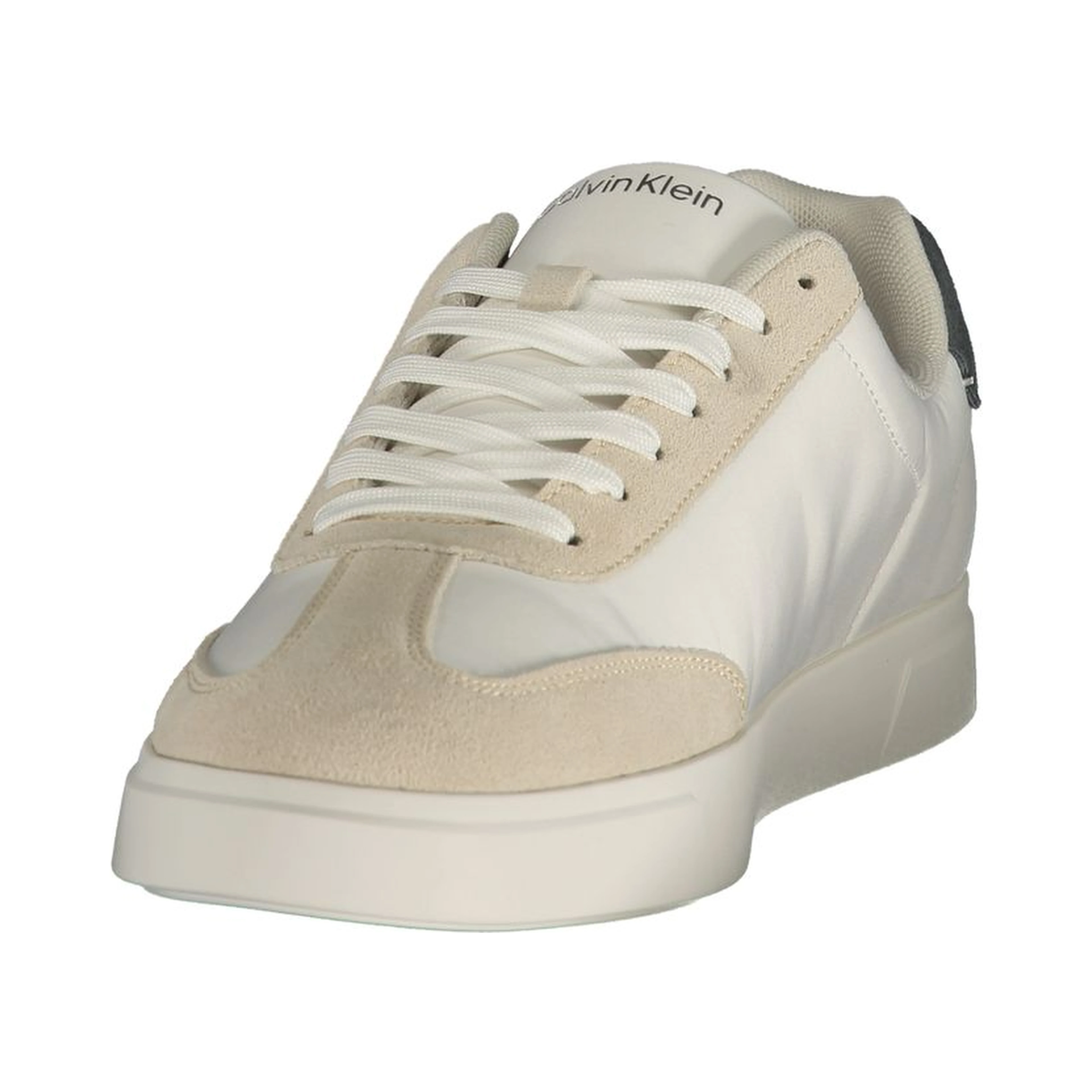 White Polyester Men's Sneaker