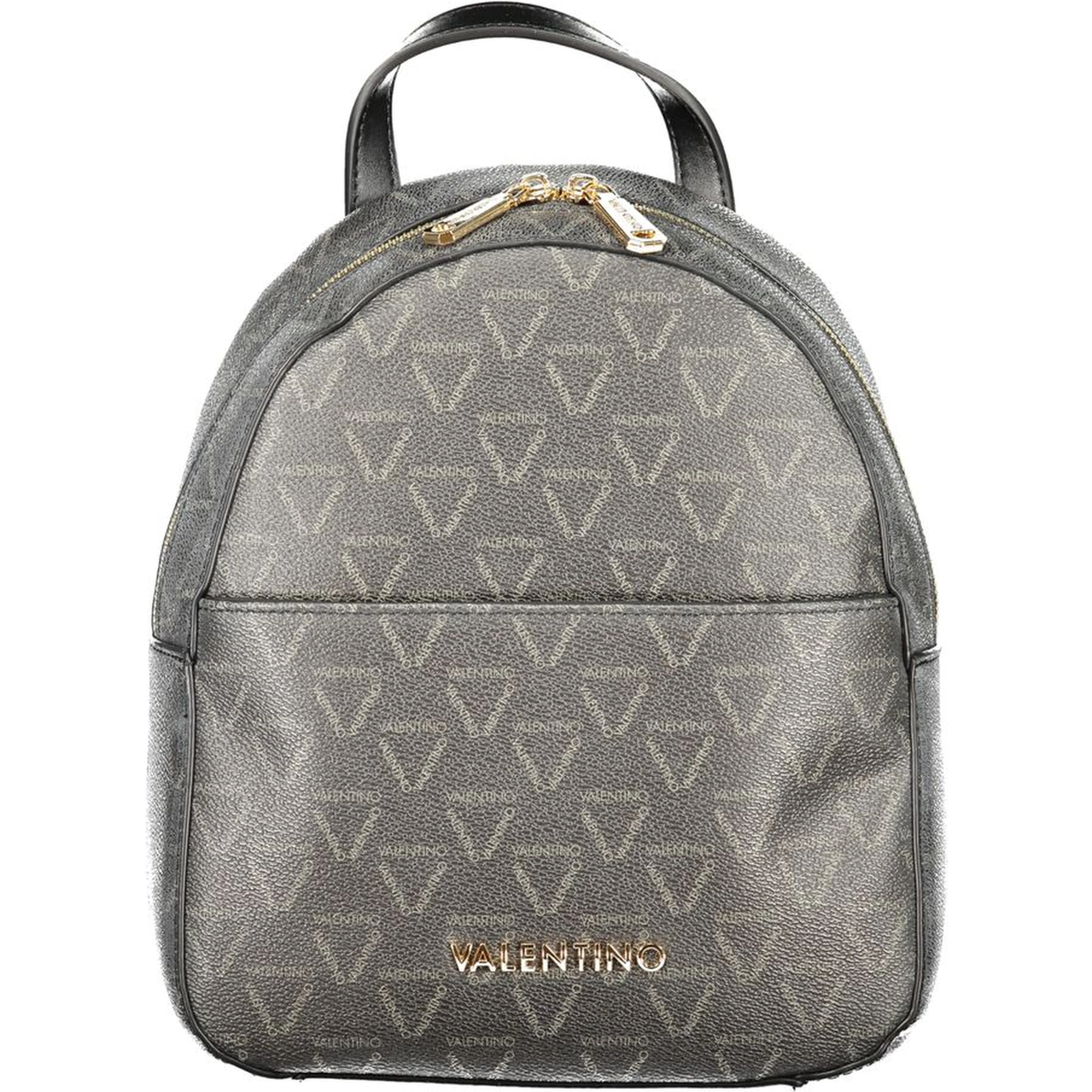 Black Polyurethane Women's Backpack