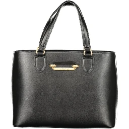 Black Polyurethane Women's Bag