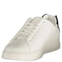 White Polyurethane Men's Sneaker