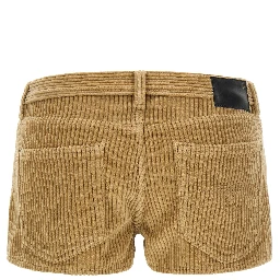 Beige Cotton Bermuda Shorts