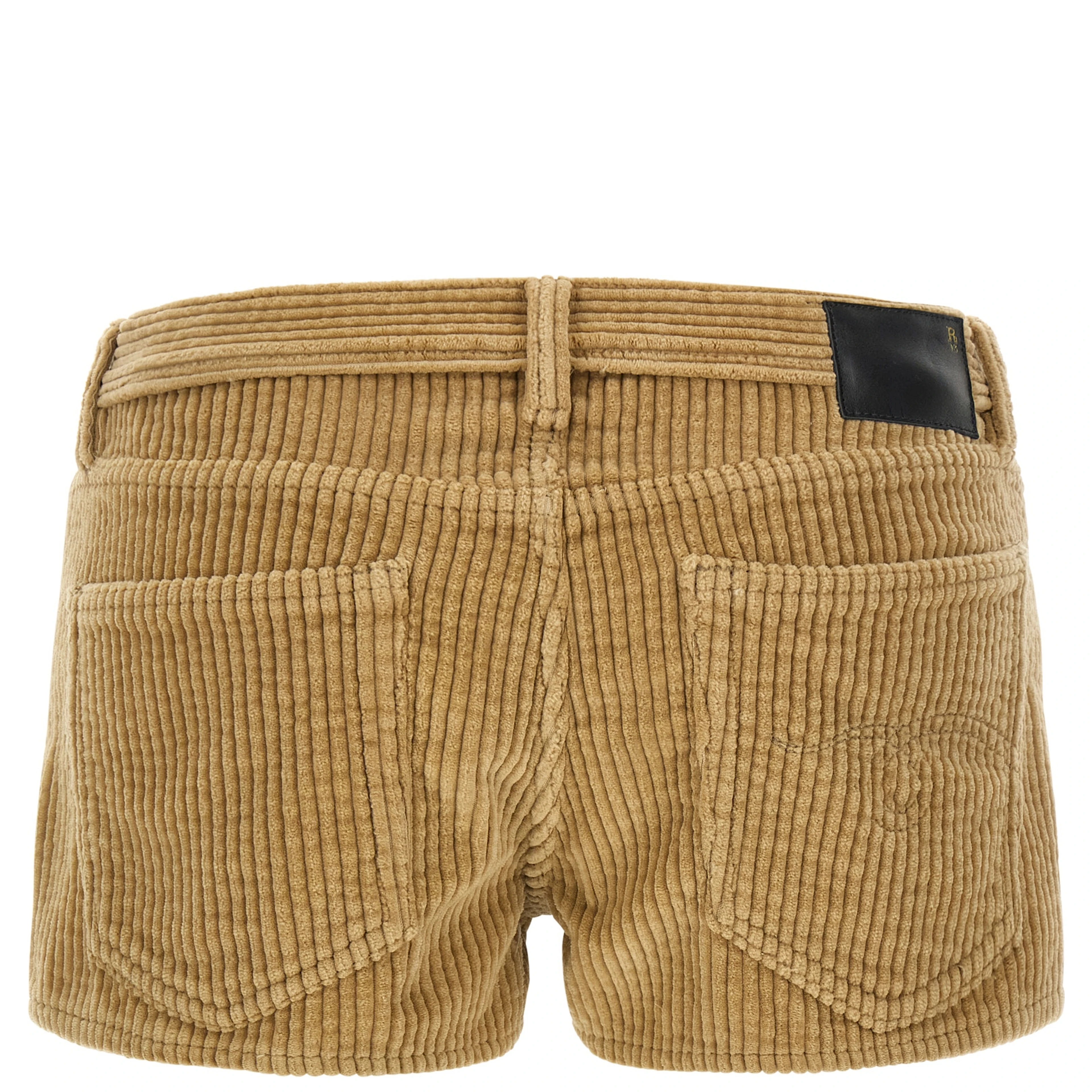 Beige Cotton Bermuda Shorts
