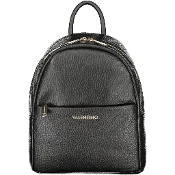 Black Polyurethane Women's Backpack