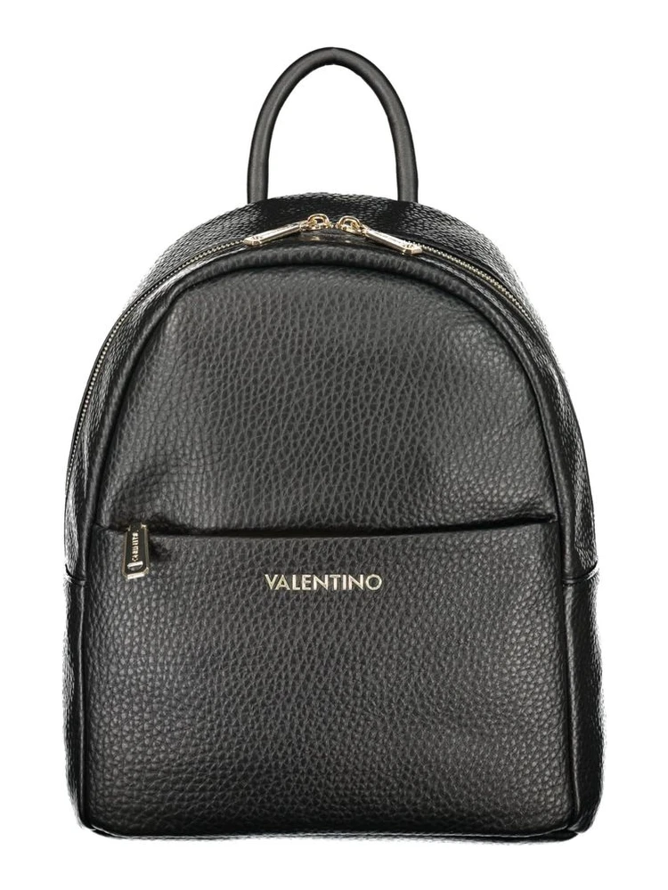 Black Polyurethane Women's Backpack