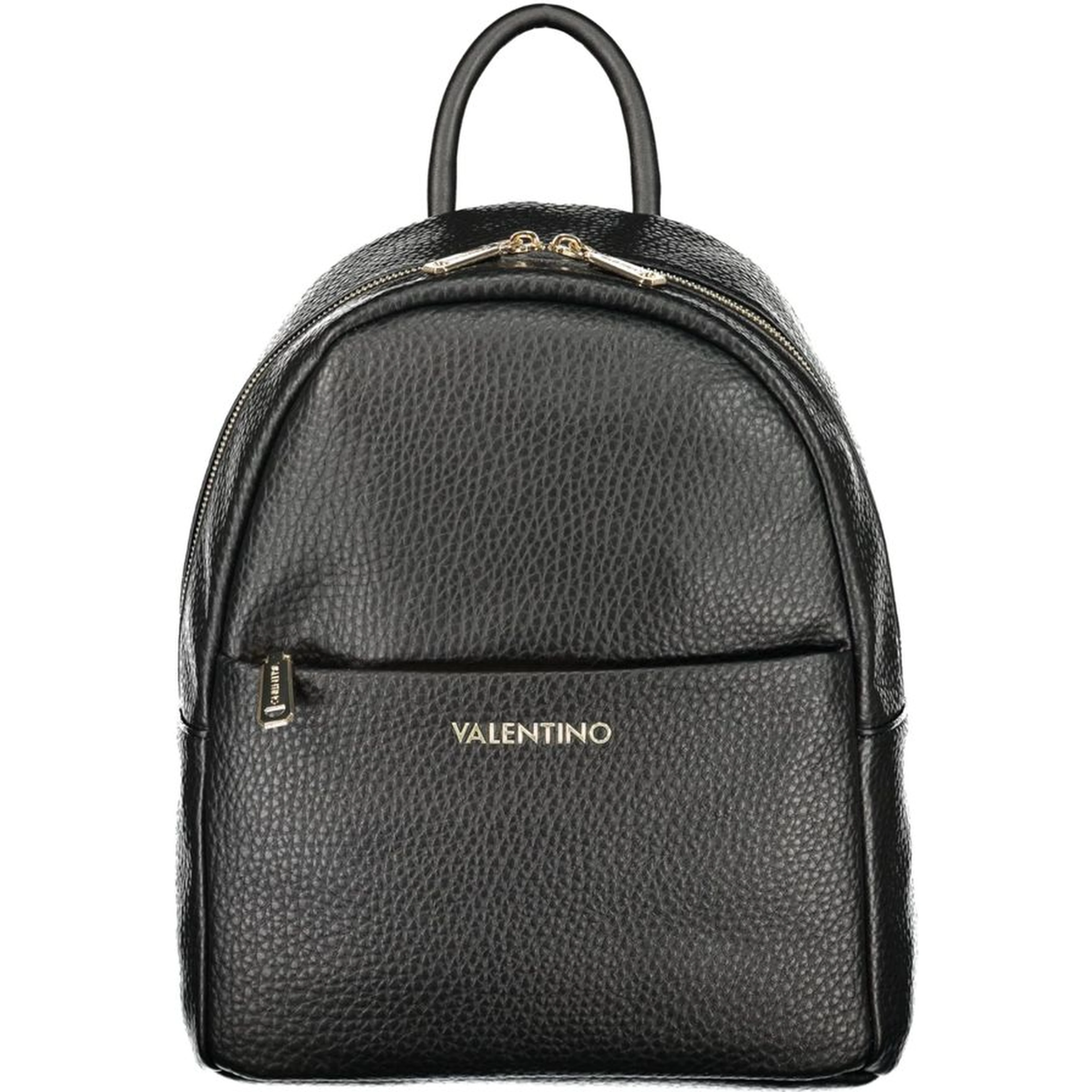 Black Polyurethane Women's Backpack