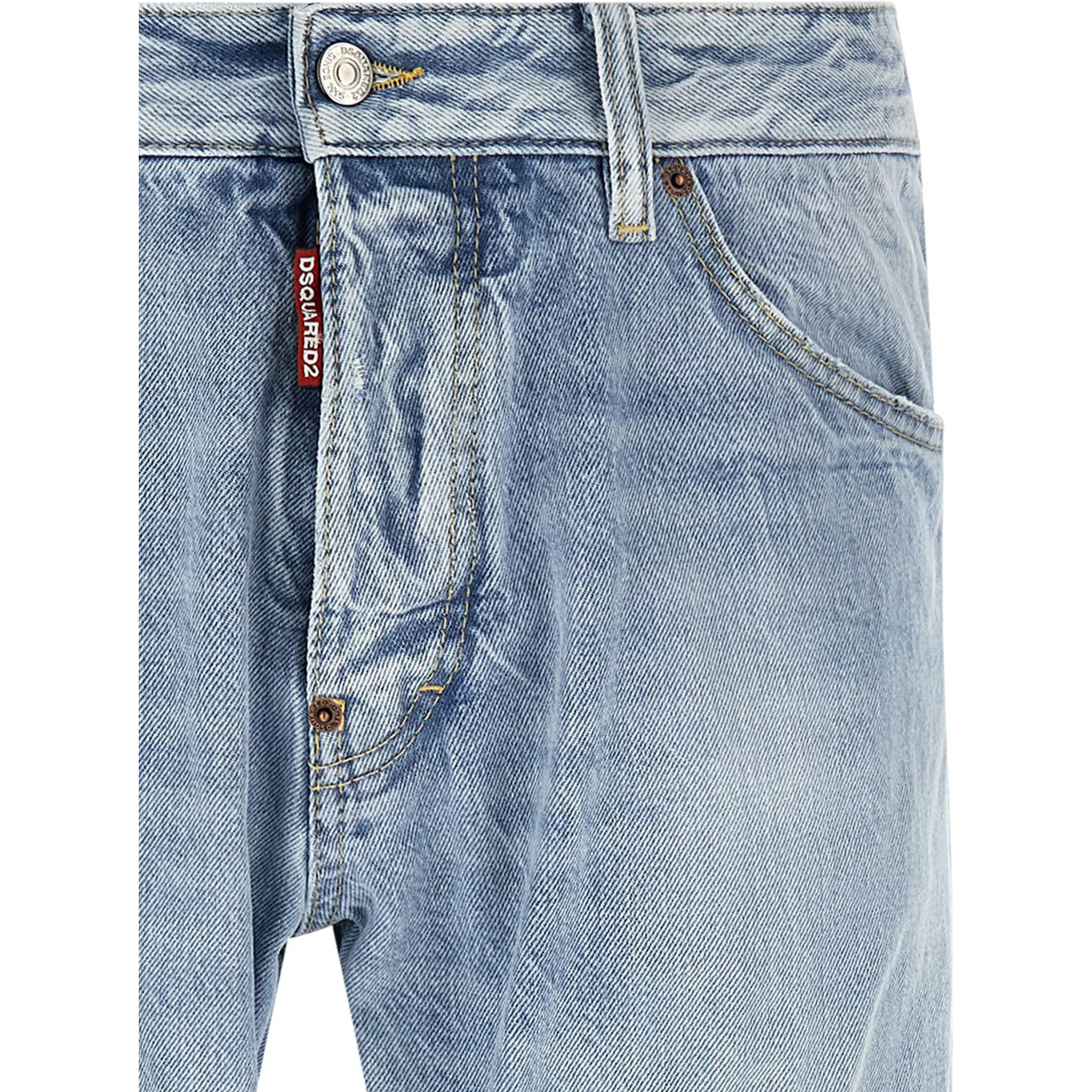 Blue Cotton Jeans Denim