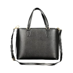 Black Polyurethane Women's Bag